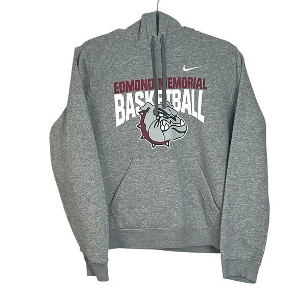 Nike Other - Nike‎ Teens Edmond Memorial Basketball Hoodie Sweatshirt Gray Size M Bulldogs